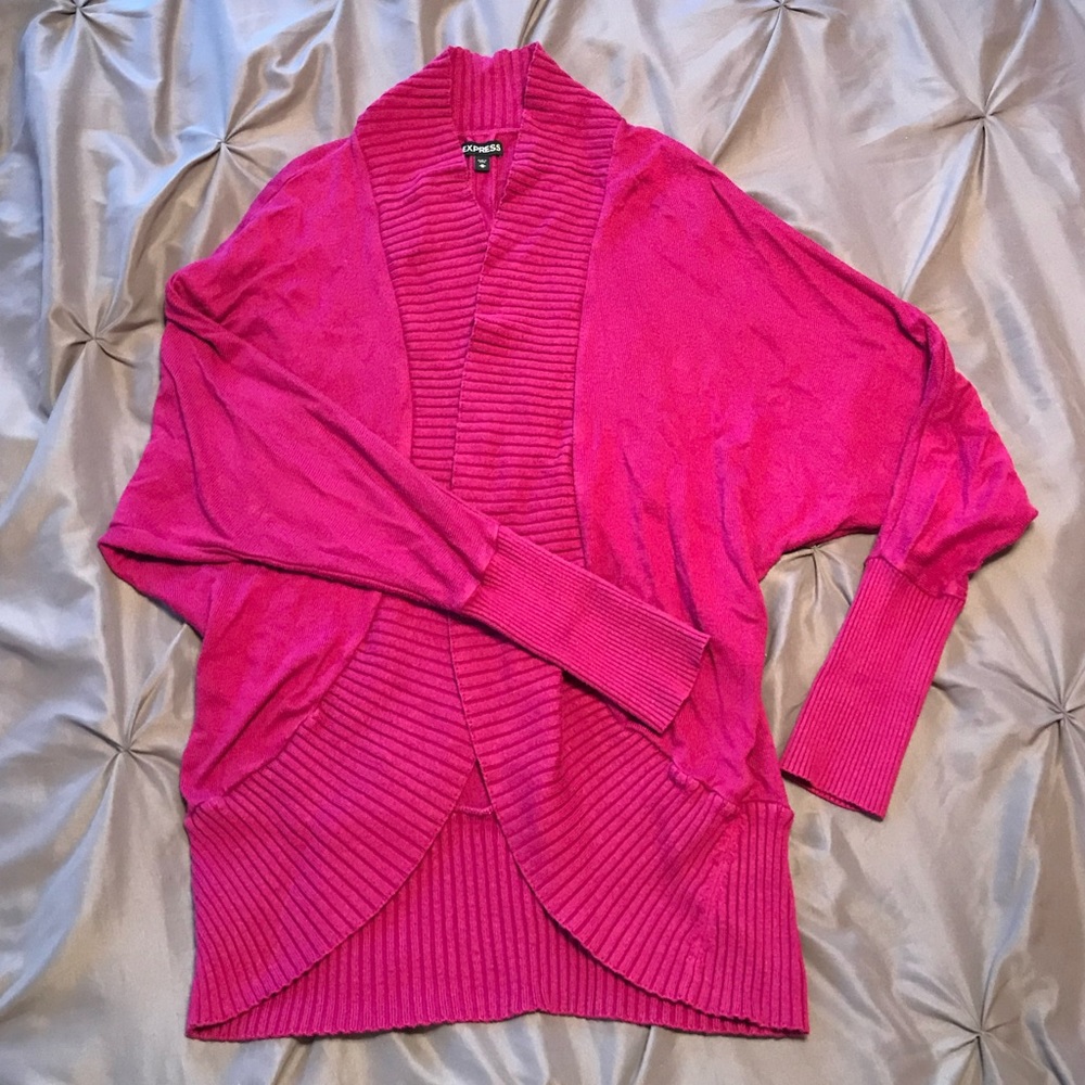 Express Magenta Cardigan